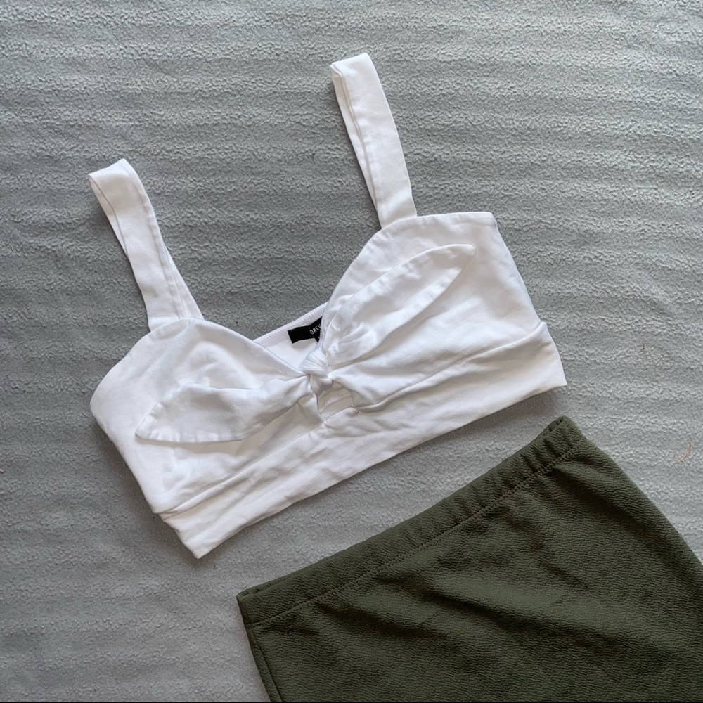 Forever 21 white bra top